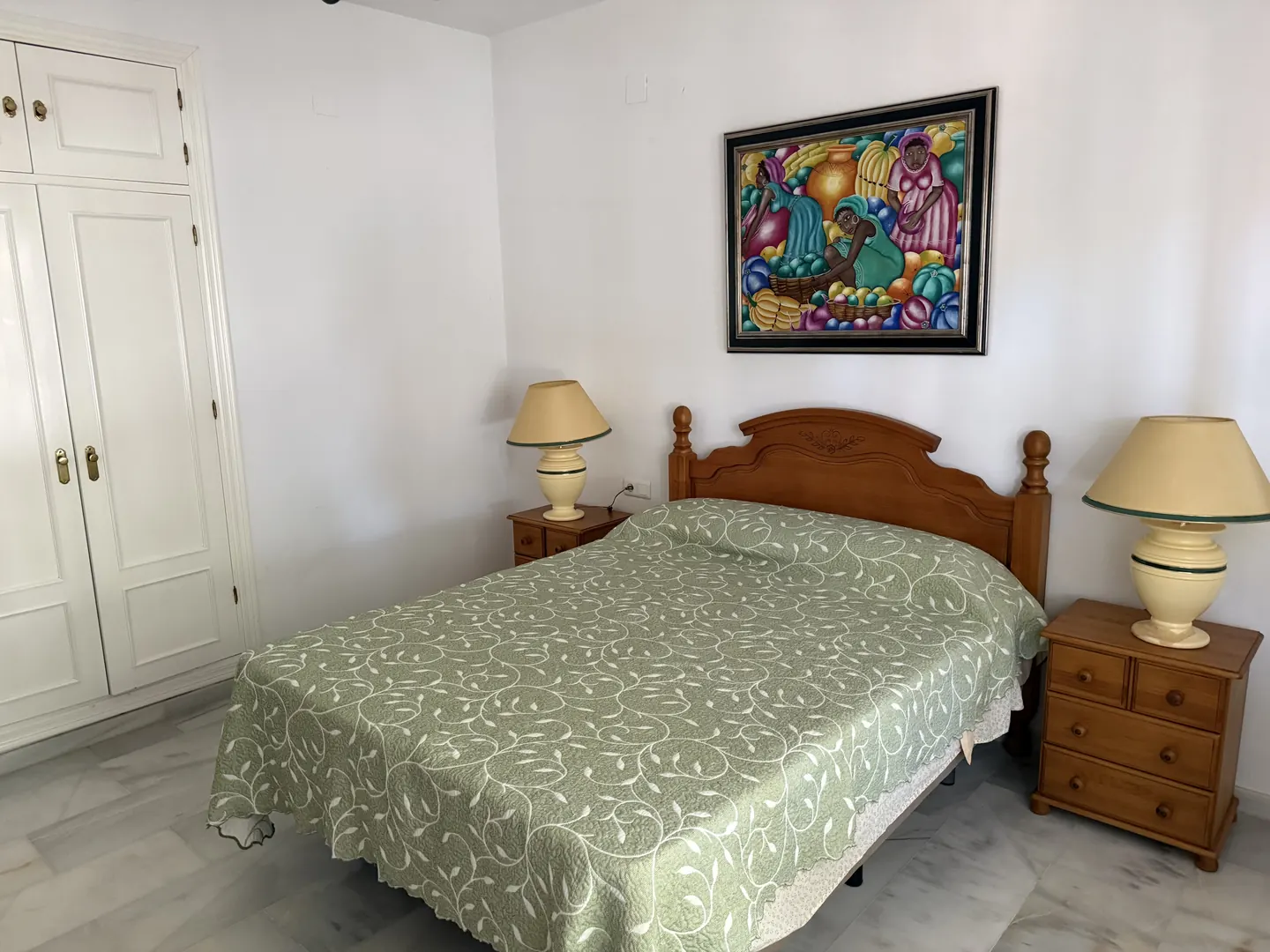 A bright double bedroom