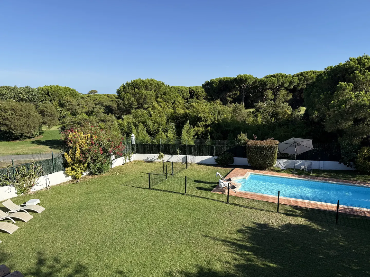 Garden view from the upper floor